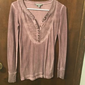 Distressed purple long sleeve